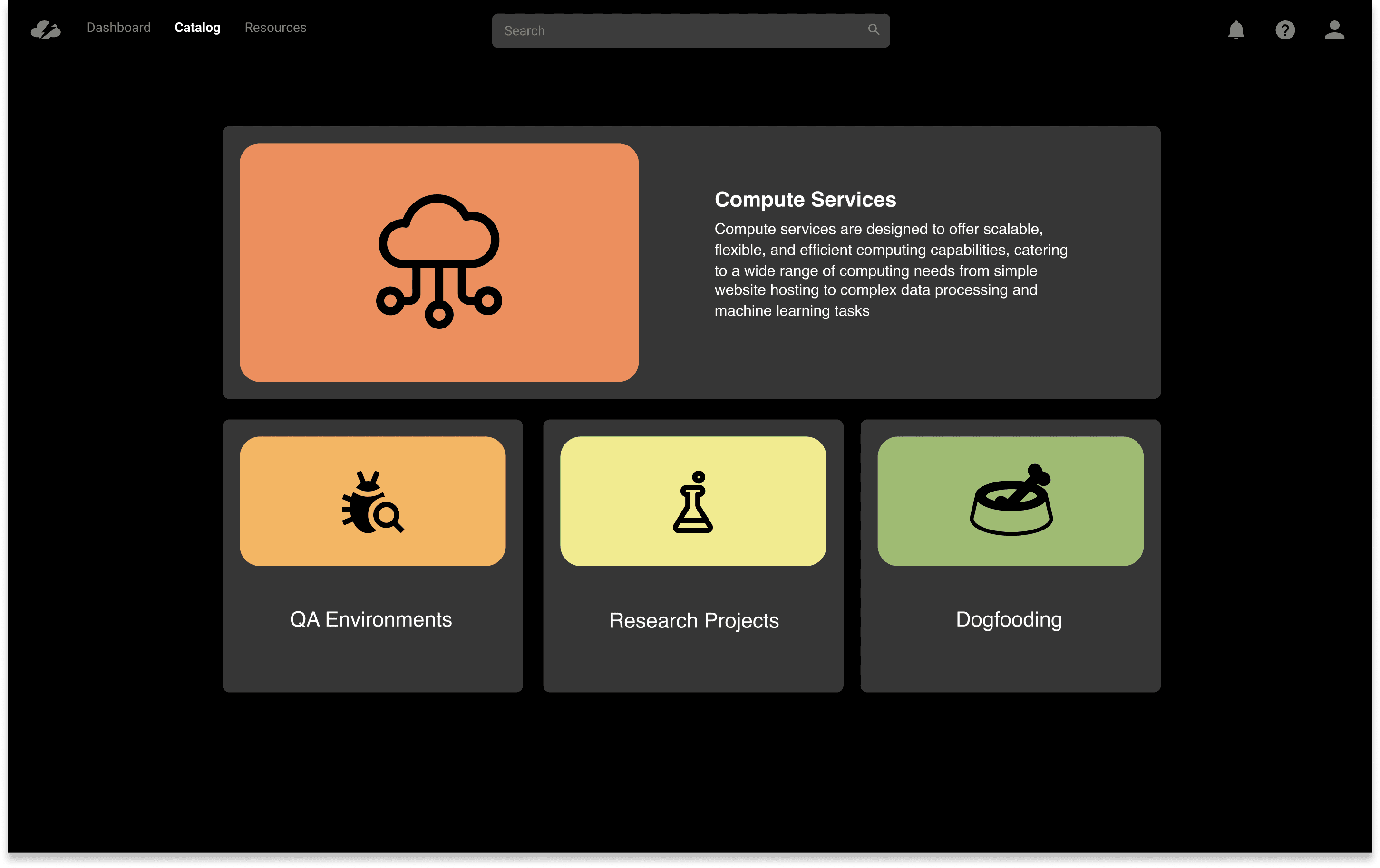 CMP Platform — final category view