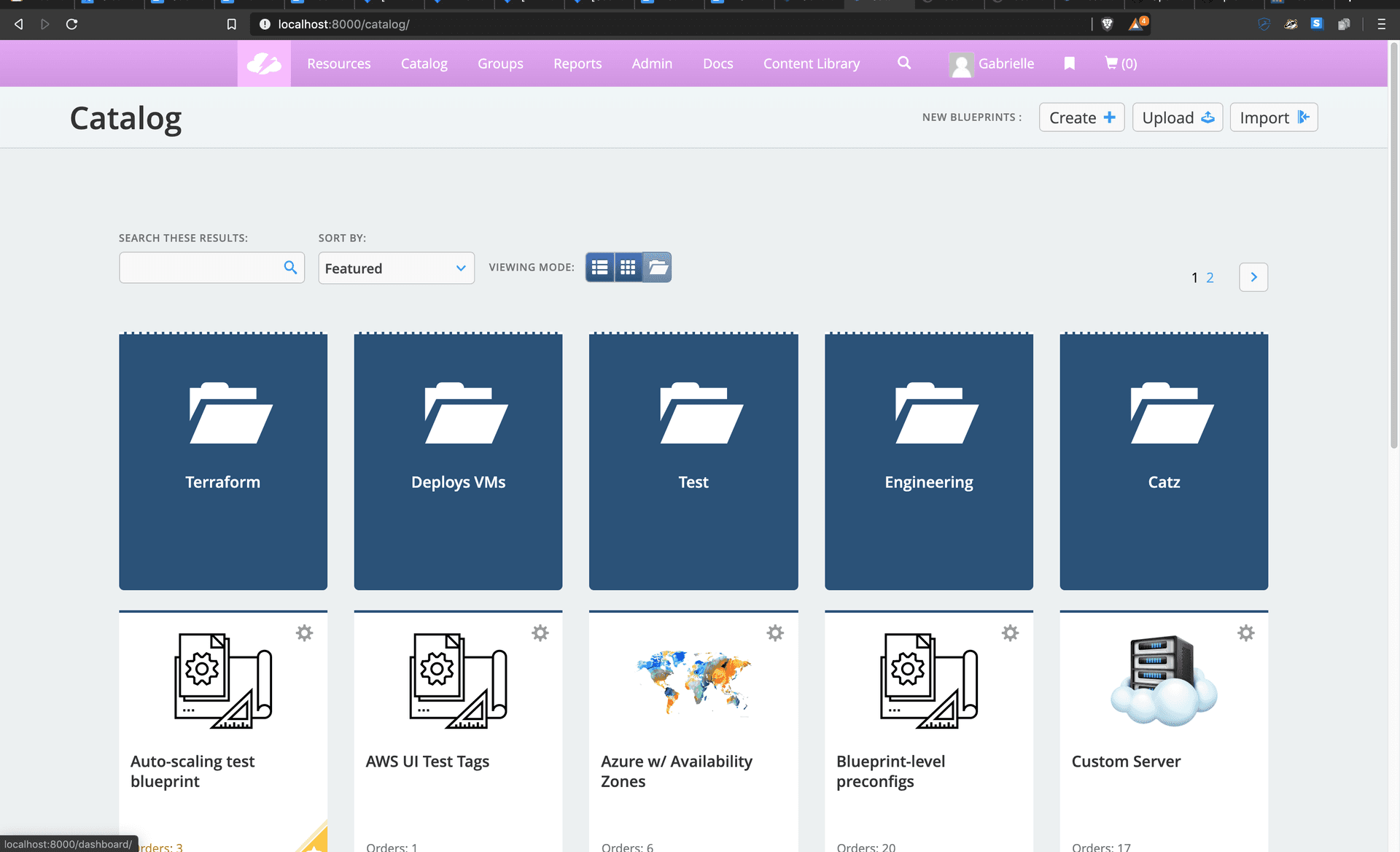 Category View — before