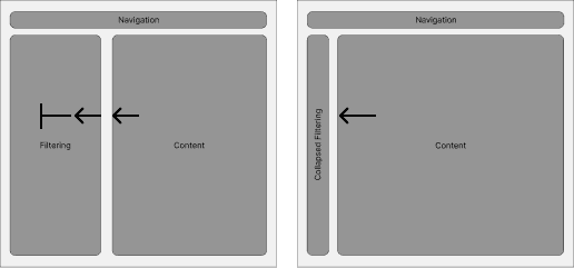 Reusable filter component — design system