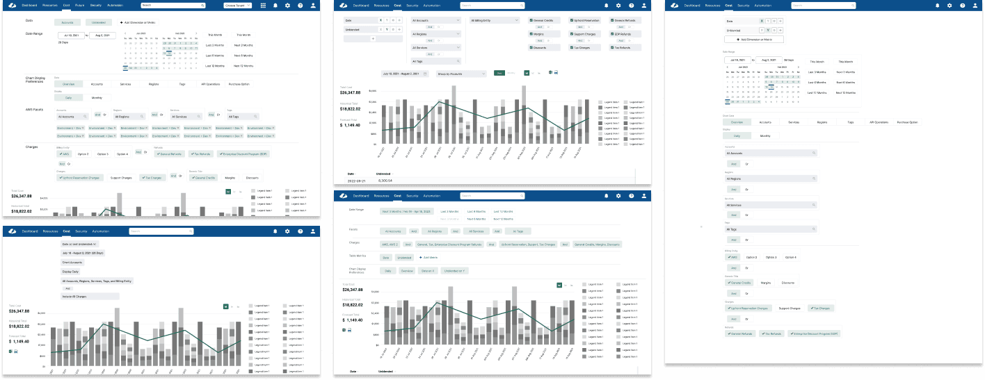 Iterating — filter component design iterations