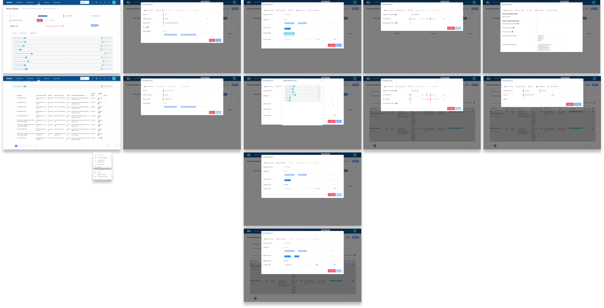 Current state — existing Service Adviser tasking functions