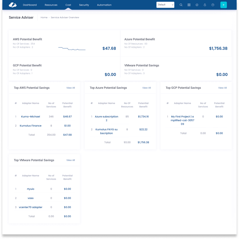Overview Page — before